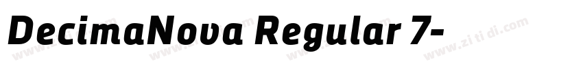 DecimaNova Regular 7字体转换